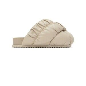 YUME YUME Tent Puffy Padded Oversized Mules Beige  Ruching Size EU 36/US 6 NEW